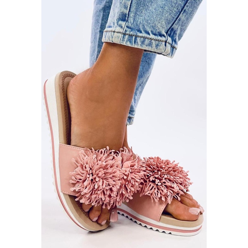 Sandalo con zeppa con fiori Ragnes Pink - Inello rosa 1
