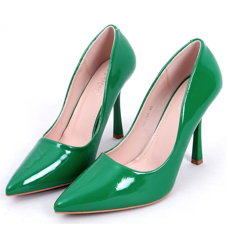 Tacchi a spillo da donna in vernice Anika Grass - Inello verde 1