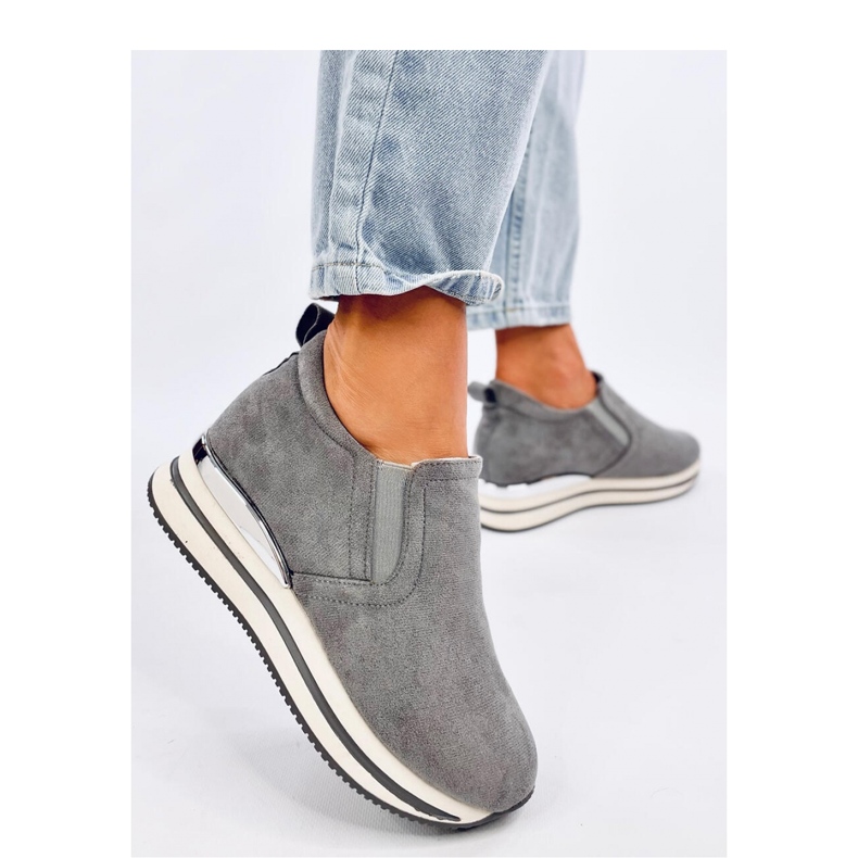 Scarpe con zeppa nascosta Boult Grey - Inello grigio 2