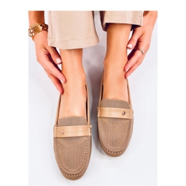 Morbidi mocassini da donna Yuriko Kaki - Inello beige 1