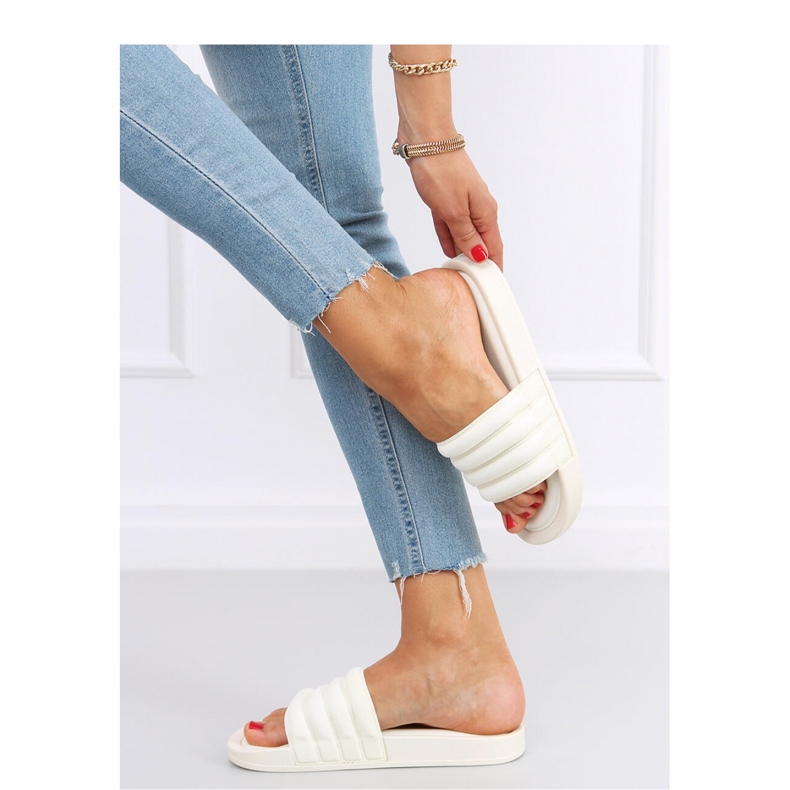 Sandalo infradito da donna Minno White - Inello bianco 1