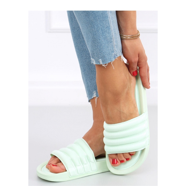 Minno LT.GREEN sandalo infradito da donna - Inello verde 1