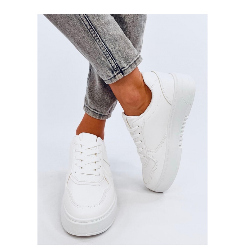 Sneakers da donna Lees White - Inello bianco 2