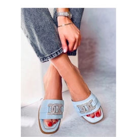 Sandalo infradito Mille blu con strass - Inello 1