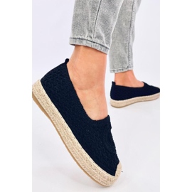 Dagonei Espadrillas ballerine nere traforate - Inello nero 1