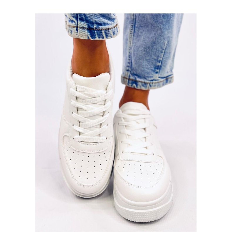 Scarpe da ginnastica da donna Clemons Allwhite - Inello bianco 1