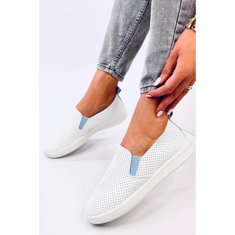 Jousse sneakers slip-on BIANCO/BLU - Inello 1