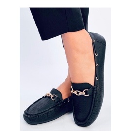 Mocassini da donna Nisa Neri - Inello nero 2