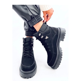 Mathen Stivali da trapper neri - Inello nero 1