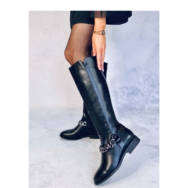 Stivali pieno fiore da donna Daigle Black - Inello nero 2