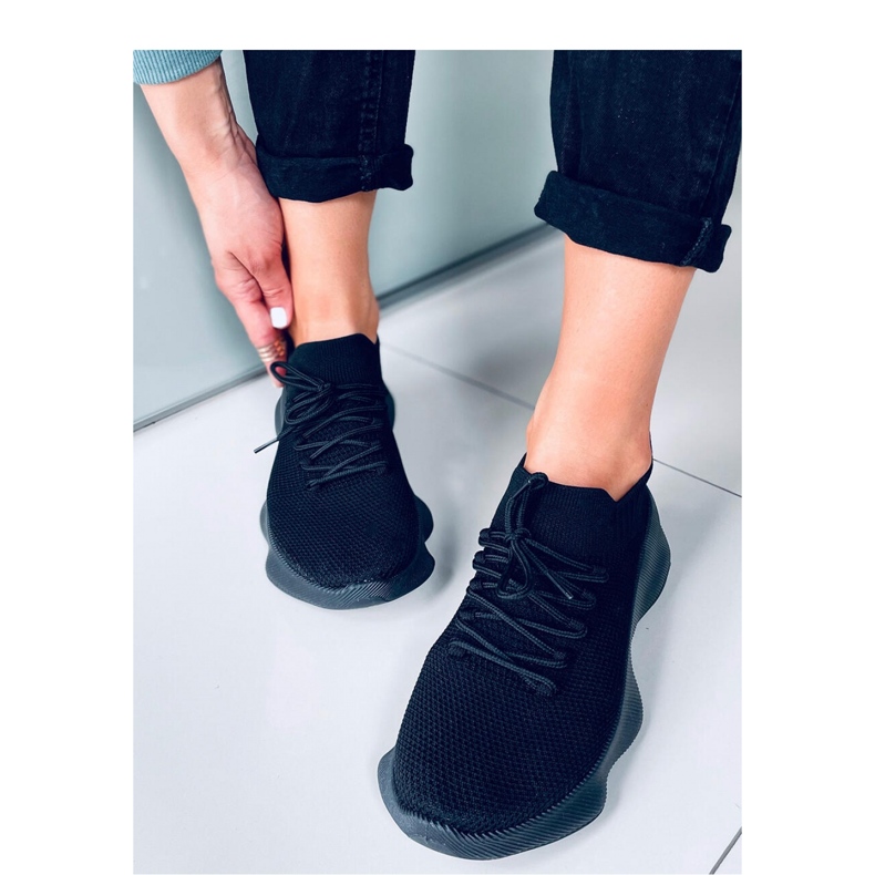 Scarpe sportive calzino Desire All Black - Inello nero 2