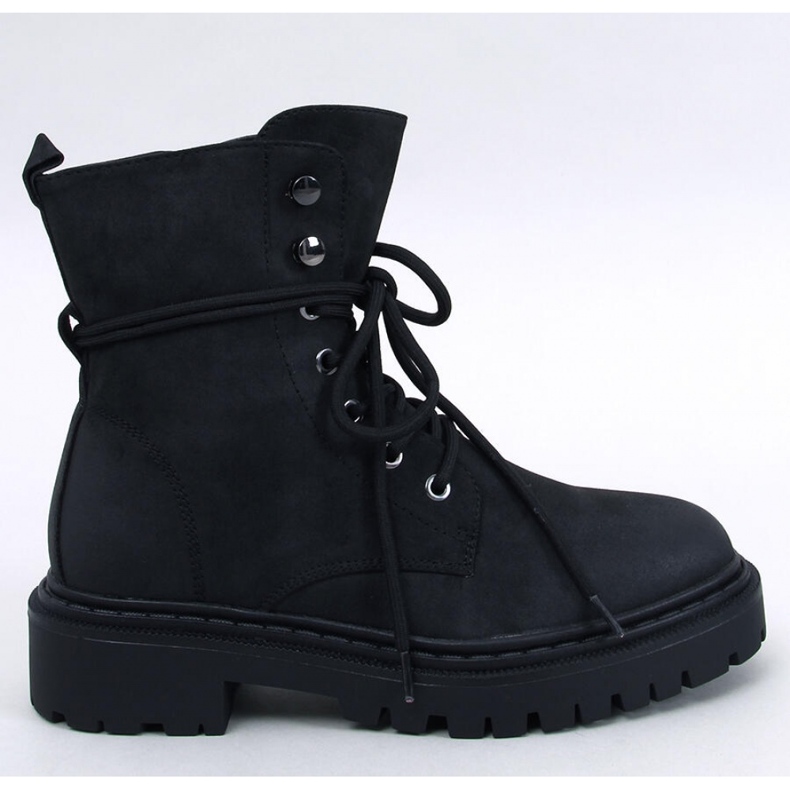 Stivaletti stringati con protezione Simmo Black - Inello nero 1