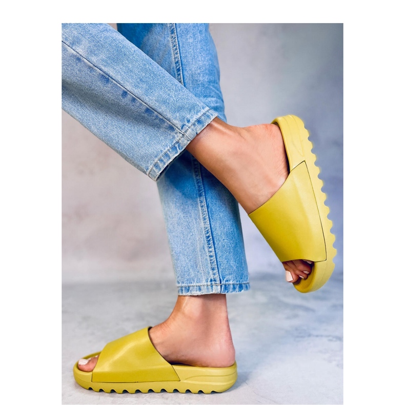 Sandalo infradito da donna Kolb Green - Inello verde 1