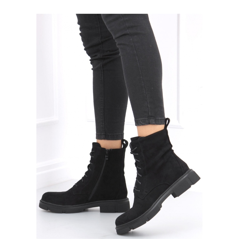 Lavoratrici stringate Zoe Black - Inello nero 2