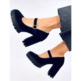 Décolleté con plateau e cinturino Dresse Nero - Inello 1