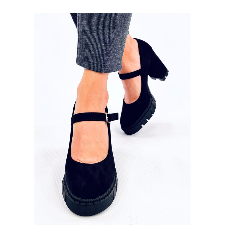Décolleté con plateau e cinturino Dresse Nero - Inello 2