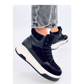 Riess Scarpe da ginnastica alte nere - Inello nero 2