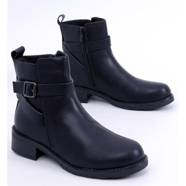 Stivaletti Chelsea in grana da donna Rubio Black - Inello nero 1