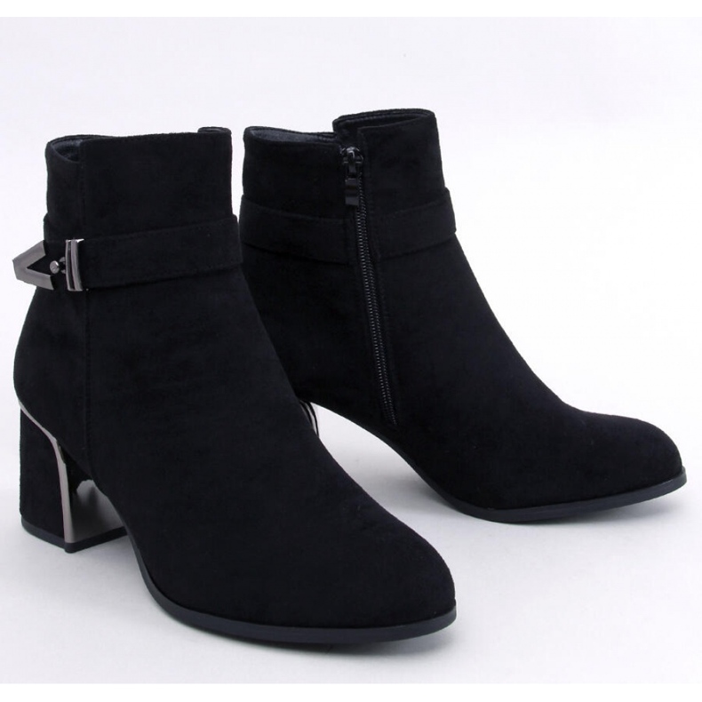 Stivaletti eleganti con tacco alto Khalia Nero - Inello 1