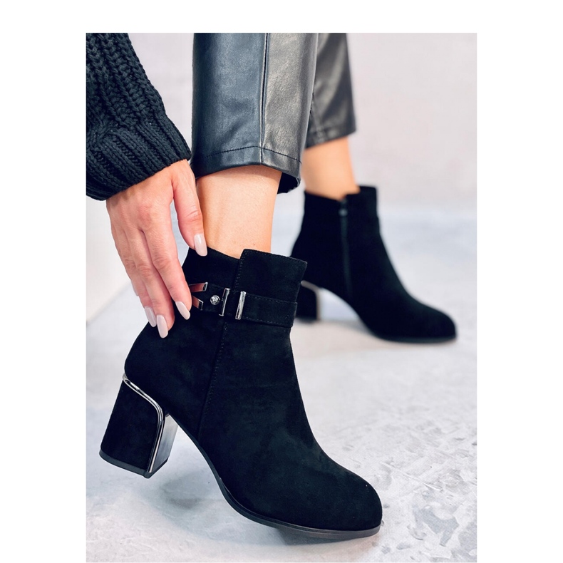Stivaletti eleganti con tacco alto Khalia Nero - Inello 2