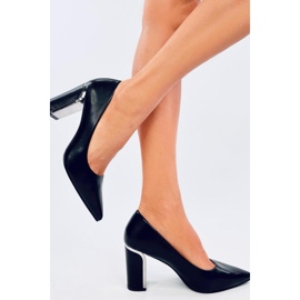 Laurents Décolleté nere con tacco - Inello nero 2