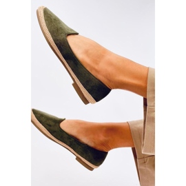 Espadrillas da danza classica da donna Ballot Olive - Inello verde 1