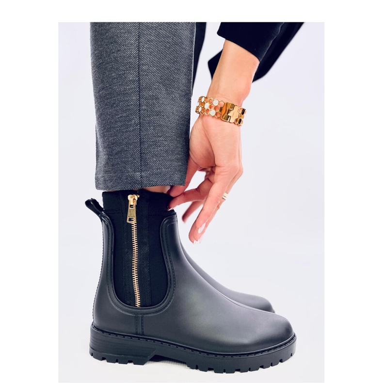 Stivaletti Chelsea da donna Below Nero - Inello 1