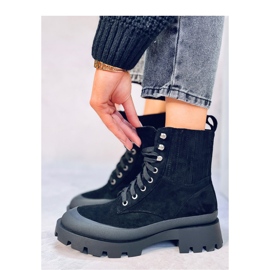 Demps Scarponi da trekking neri - Inello nero 1