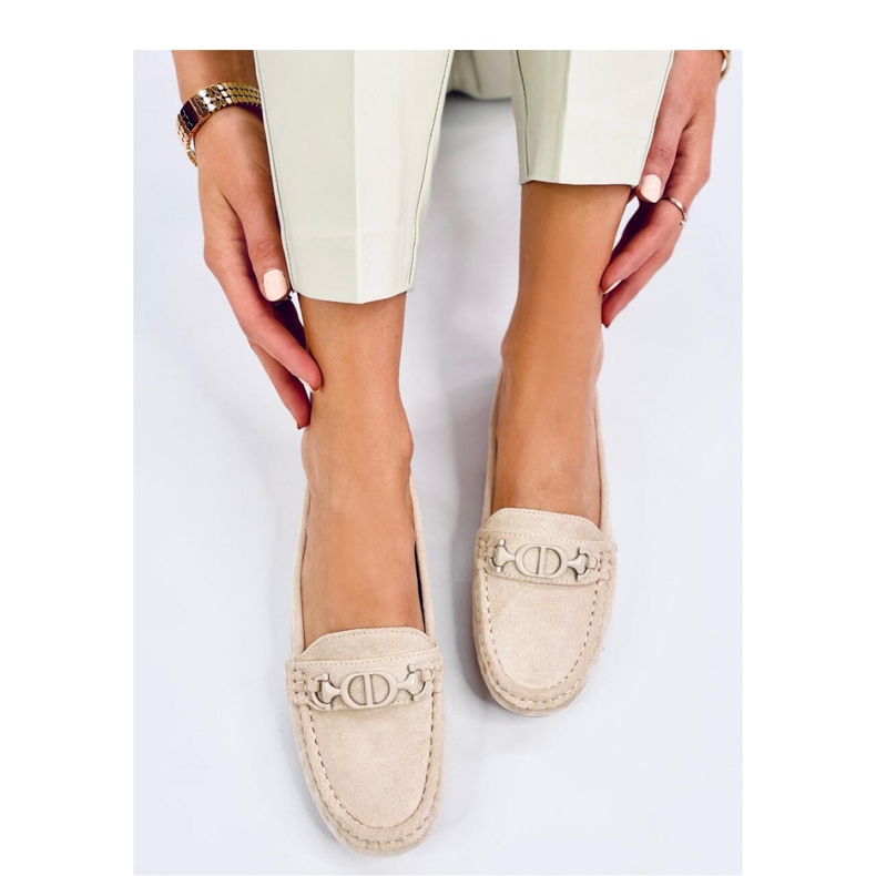 Mocassini Trabei Beige da donna in camoscio - Inello 1