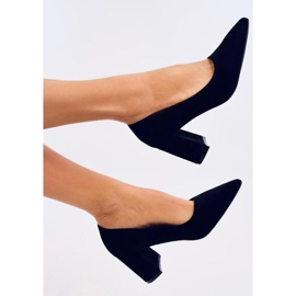 Clairay Décolleté nere con tacco largo - Inello nero 2