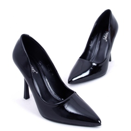 Tacchi a spillo in vernice da donna Anika Black - Inello nero 1