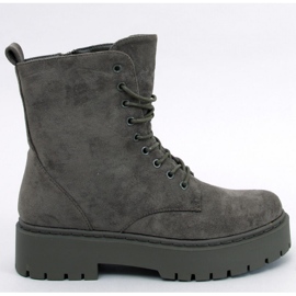 Stivaletti con plateau stringati Burse Green - Inello verde 1