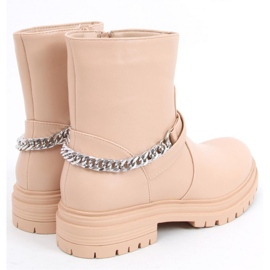Stivaletti con catena Cindy Nude - Inello beige 1