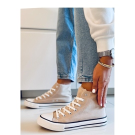 Sneakers alte in tela Jude Khaki - Inello beige 1