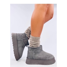 Rodmans Scarpe basse con plateau grigie - Inello grigio 1
