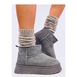 Rodmans Scarpe basse con plateau grigie - Inello grigio 2