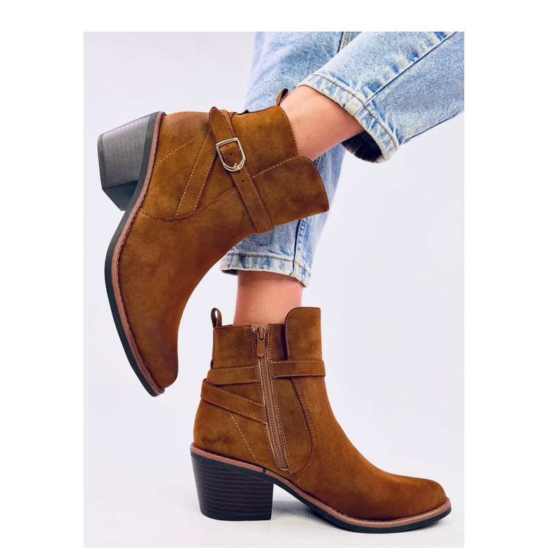 Stivali da cowboy con tacco basso Cunnig Camel - Inello marrone 2