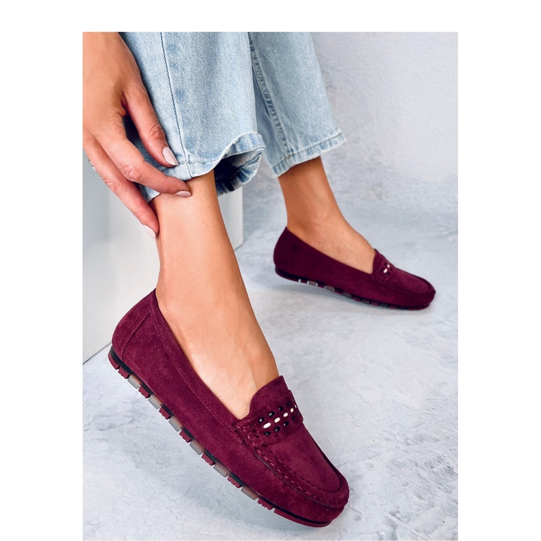 Mocassini da donna Guerra Wine - Inello rosso 1
