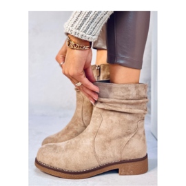 Stivaletti con volant Bracy Khaki - Inello beige 1