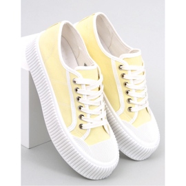 Sneakers con plateau da donna Dors Giallo - Inello 1
