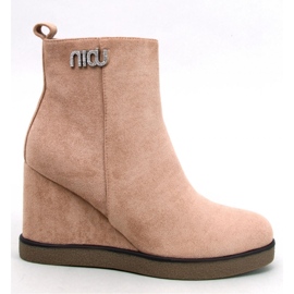 Stivaletti con zeppa Rochelle Khaki - Inello beige 1