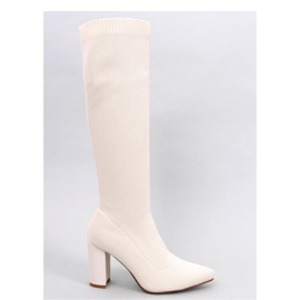 Elisha Stivali beige elasticizzati con tacco - Inello 1