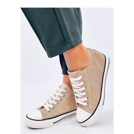 Scarpe da ginnastica con zeppa Foss dorate - Inello giallo 1