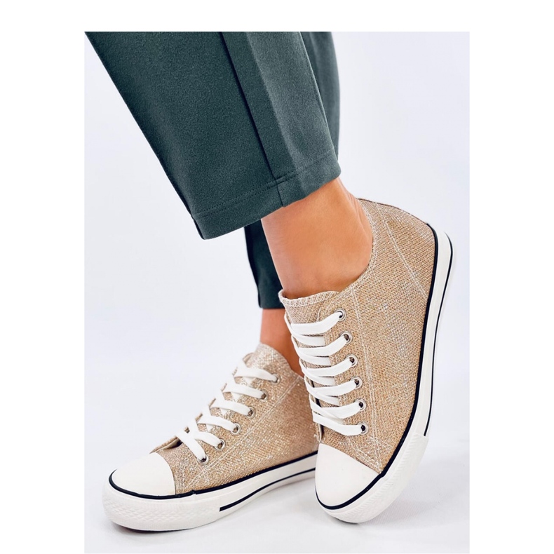 Scarpe da ginnastica con zeppa Foss dorate - Inello giallo 1
