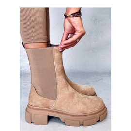 Stivaletti Chelsea alti Magers Khaki - Inello beige 2