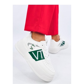 Sneaker con plateau Sterry Bianco Verde - Inello 1