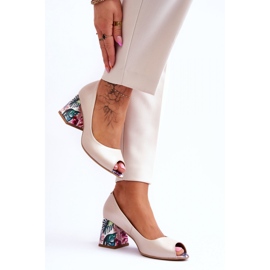 Step in style Décolleté Modello Lewski Shoes 2608/K Beige Perła - Entra con stile 1