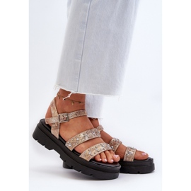 Step in style Sandali Modello Arcida 100-396 Oro/Beige - Entra con stile 1