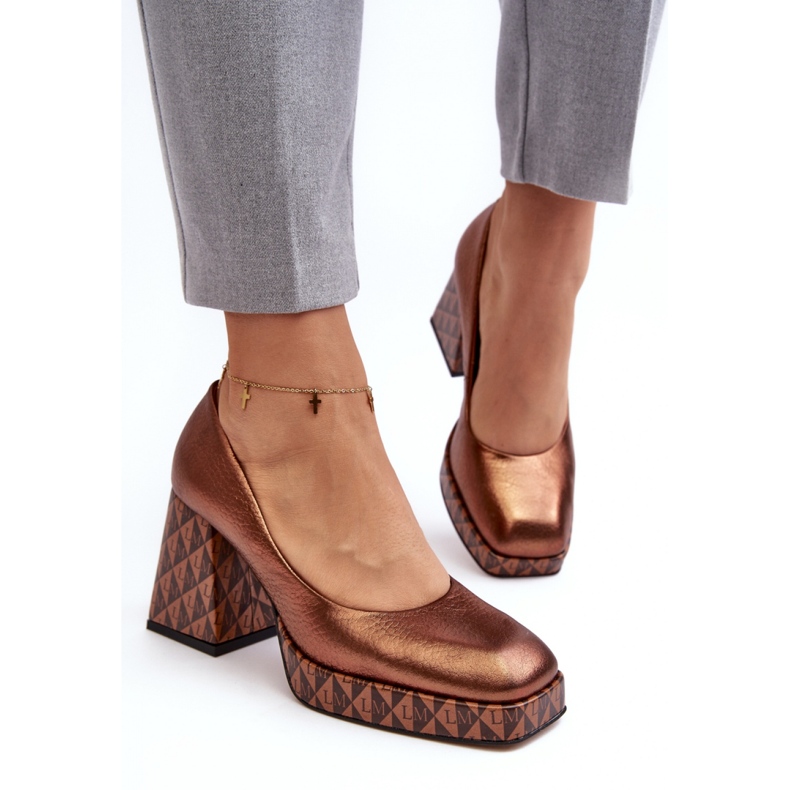 Step in style Décolleté Modello Laura Messi 259/819-821 Rame - Step con stile marrone 1