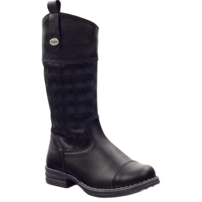 Ren But Stivali da ragazza in pelle 322 3D Black Ren ma nero 1